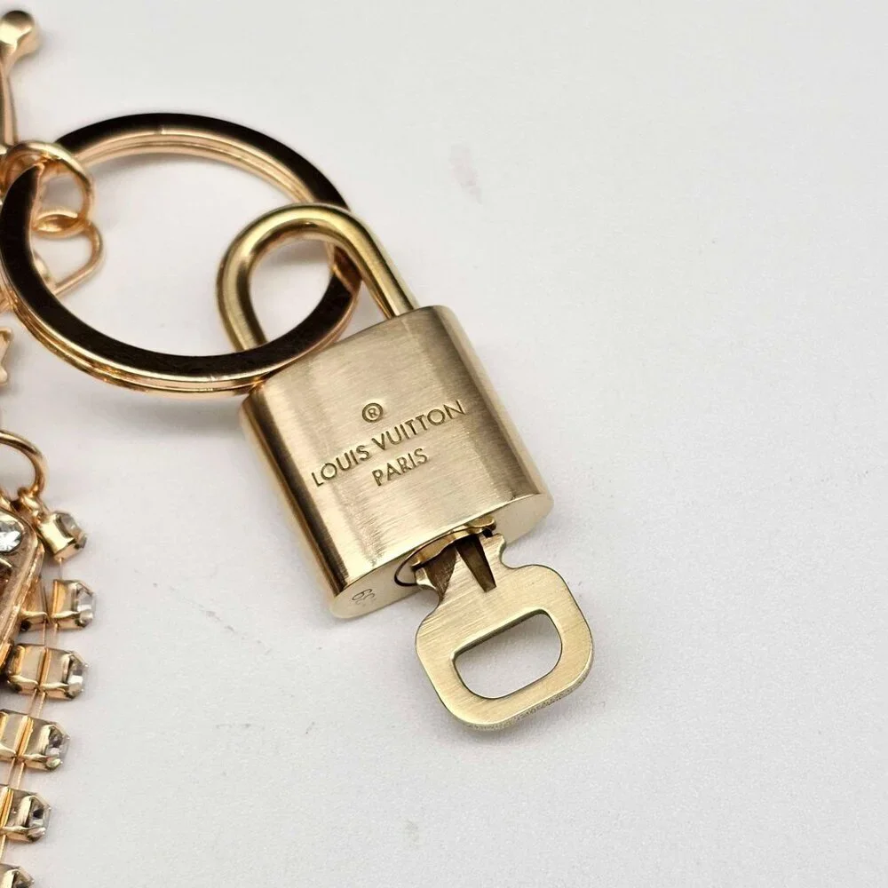 Louis Vuitton Gold Lock & Key 🔑 Authentic LV Unbranded Keychain Charm